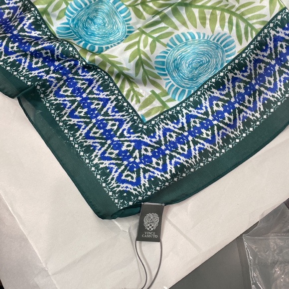 Vince camuto Rhythmic Floral Satin Square Scarf - Picture 4 of 5